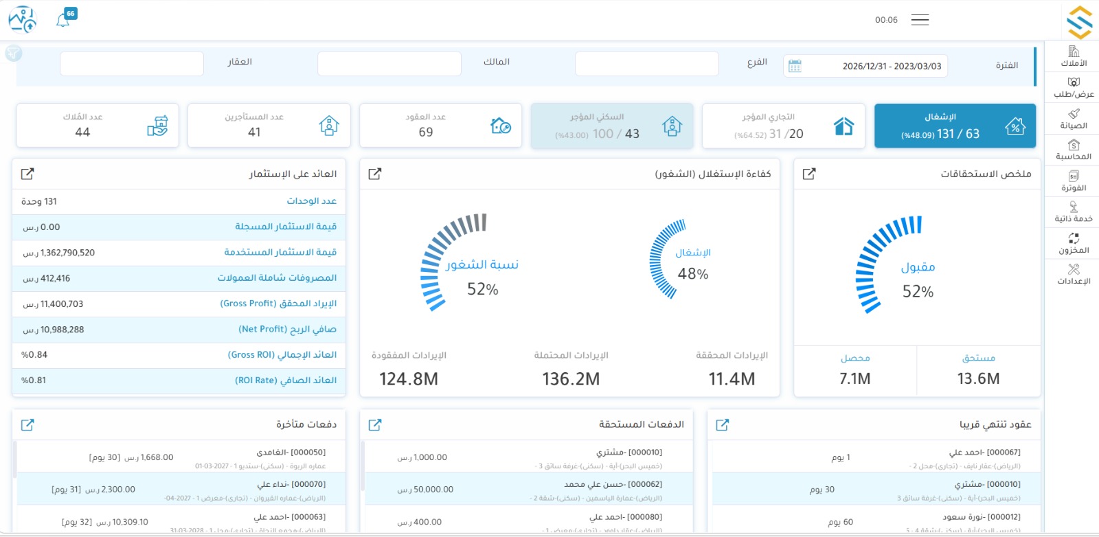 Semat Dashboard Interface